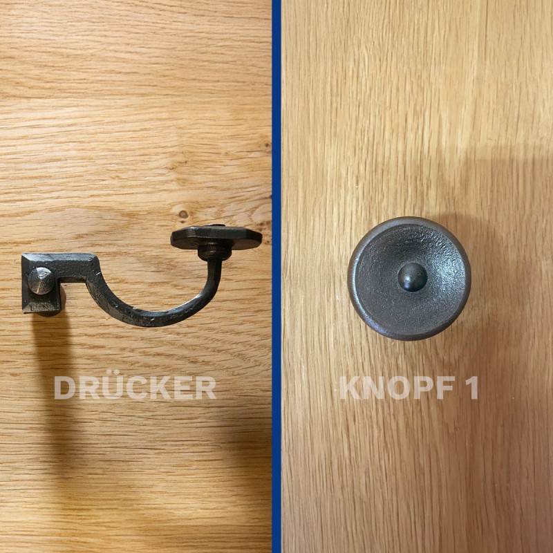 Drücker  - Knopf Variante 1