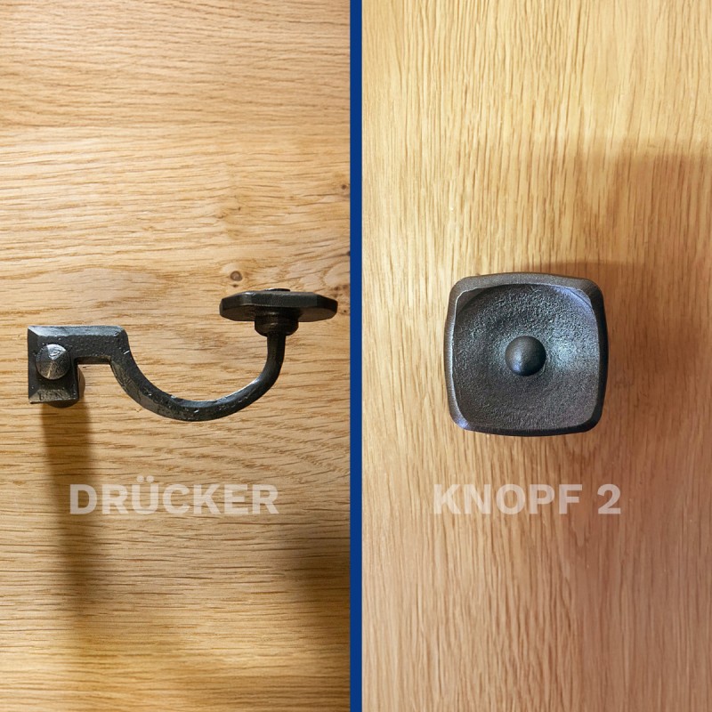 Drücker  - Knopf Variante 2
