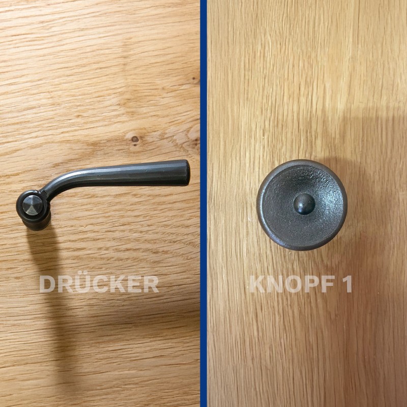 Drücker  - Knopf Variante 1