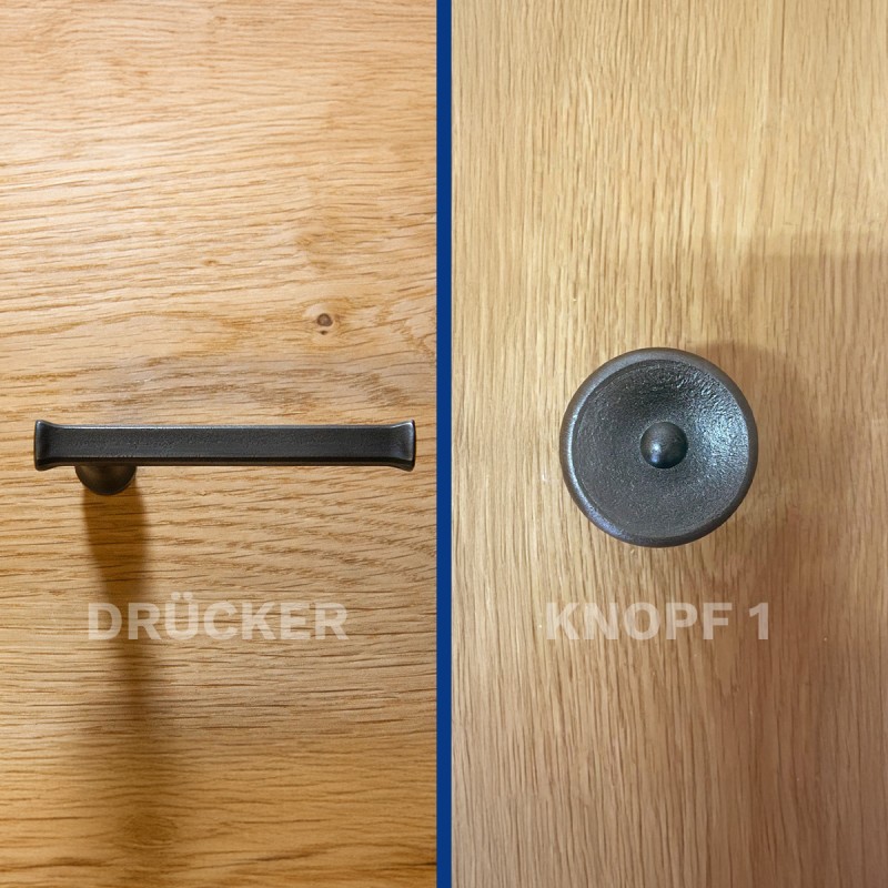 Drücker  - Knopf Variante 1