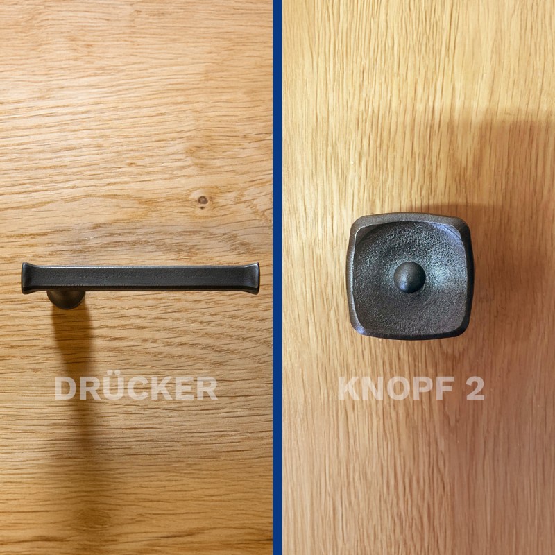 Drücker  - Knopf Variante 2