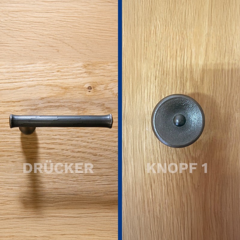 Drücker  - Knopf Variante 1