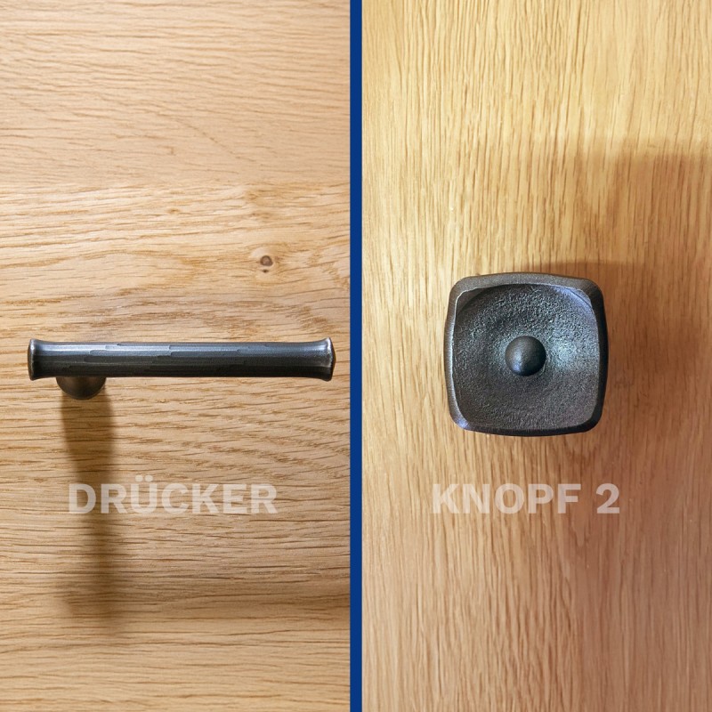 Drücker  - Knopf Variante 2