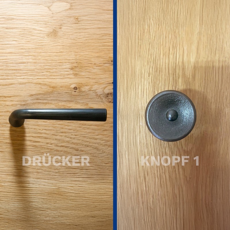 Drücker  - Knopf Variante 1