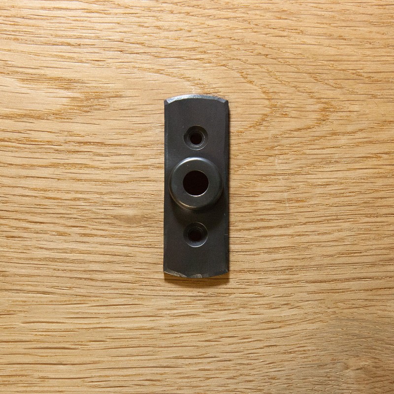 Schild rund handgehämmert